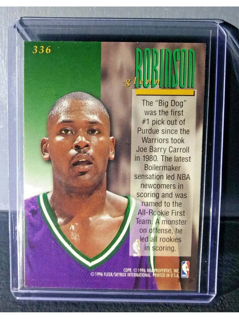 1995-96 Glenn Robinson Fleer Ultra #336 Encore Basketball Card